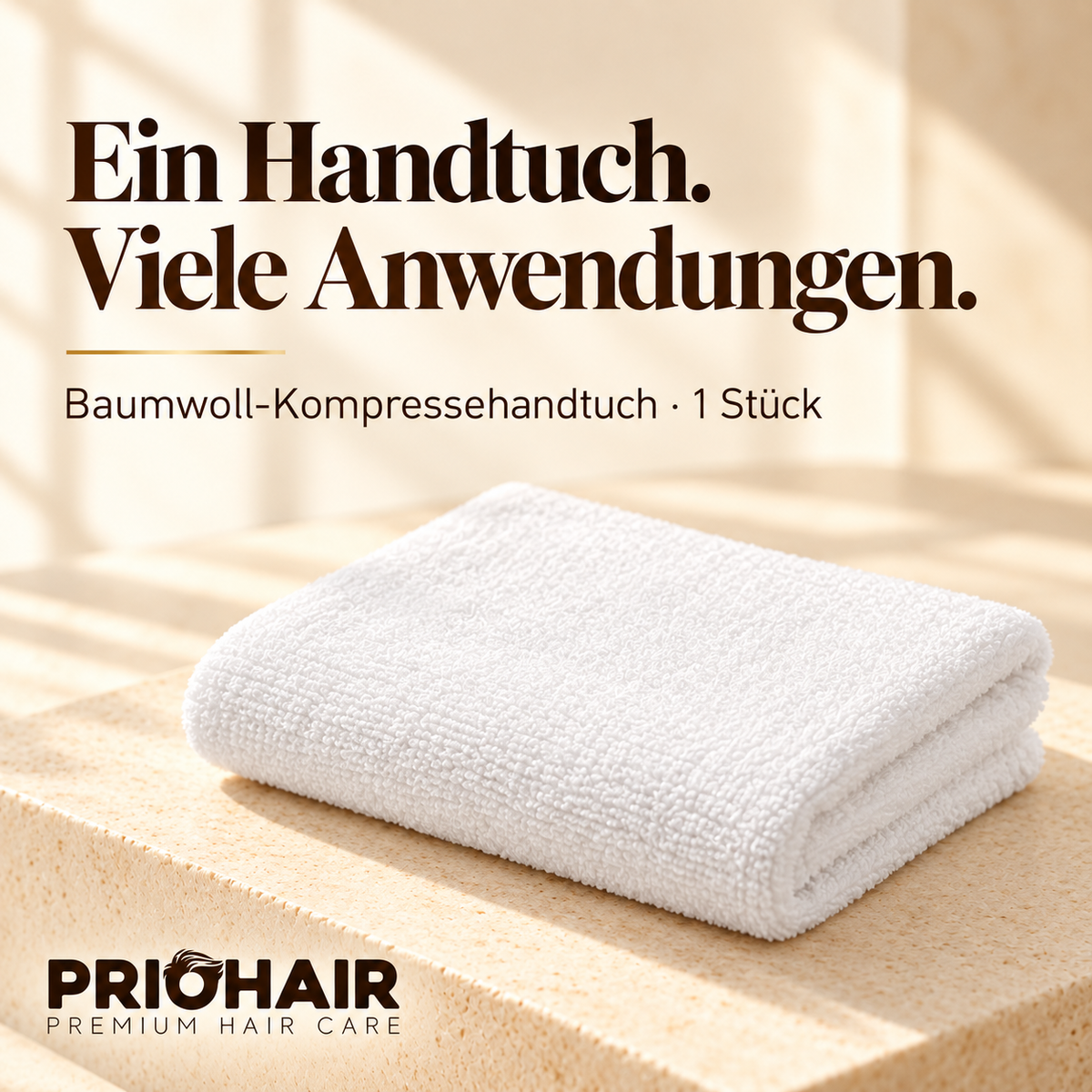 Baumwolle Kompressehandtuch 30x50cm