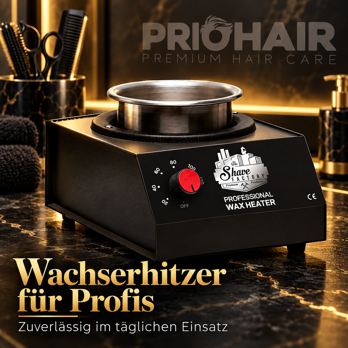 Heißwachsgerät Schwarz