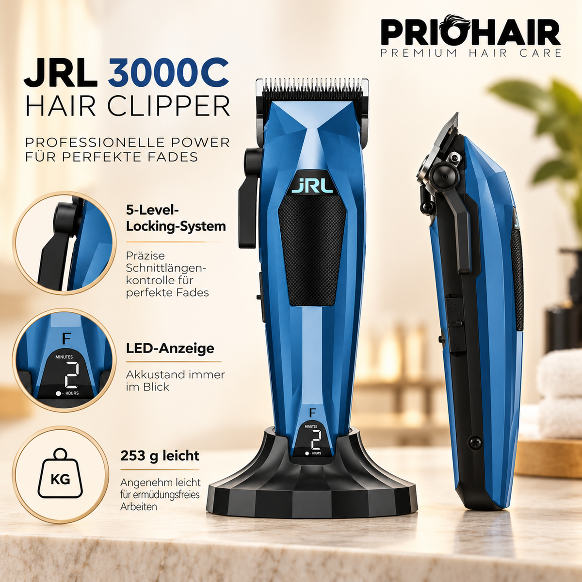 JRL 3000C Clipper Blau