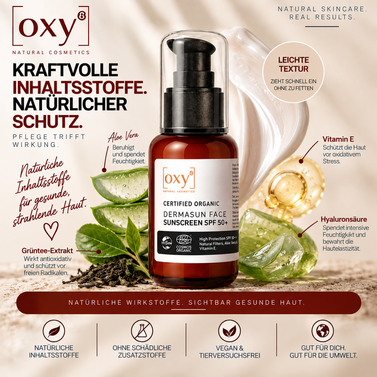 Dermasun Sonnenschutz Gesichtskreme SPF 50+ 50ml