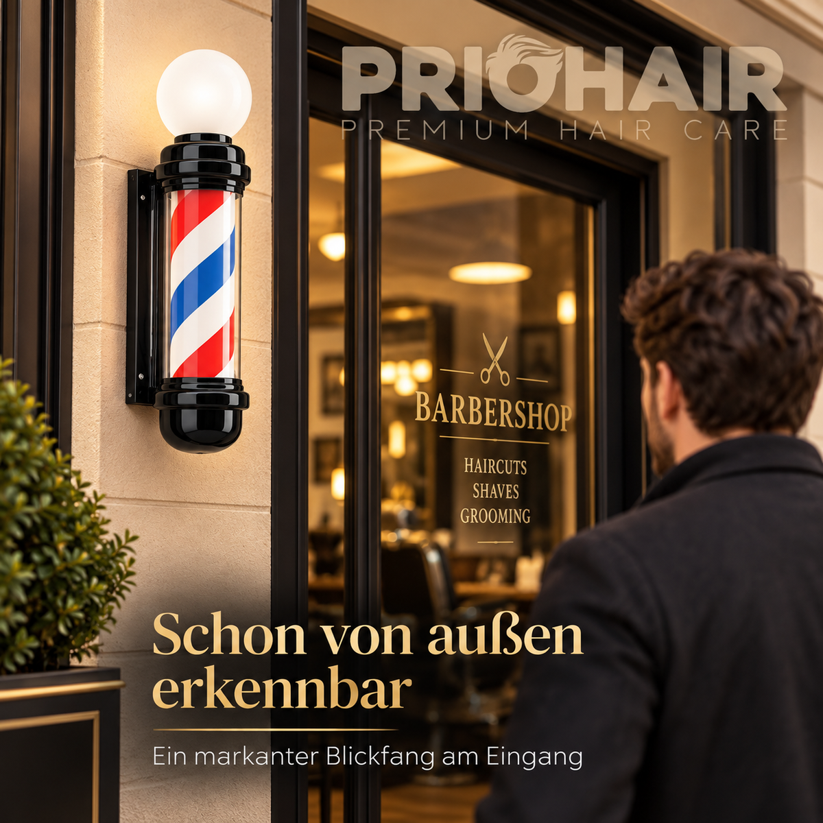 Barber LED Leuchte drehend G-1395