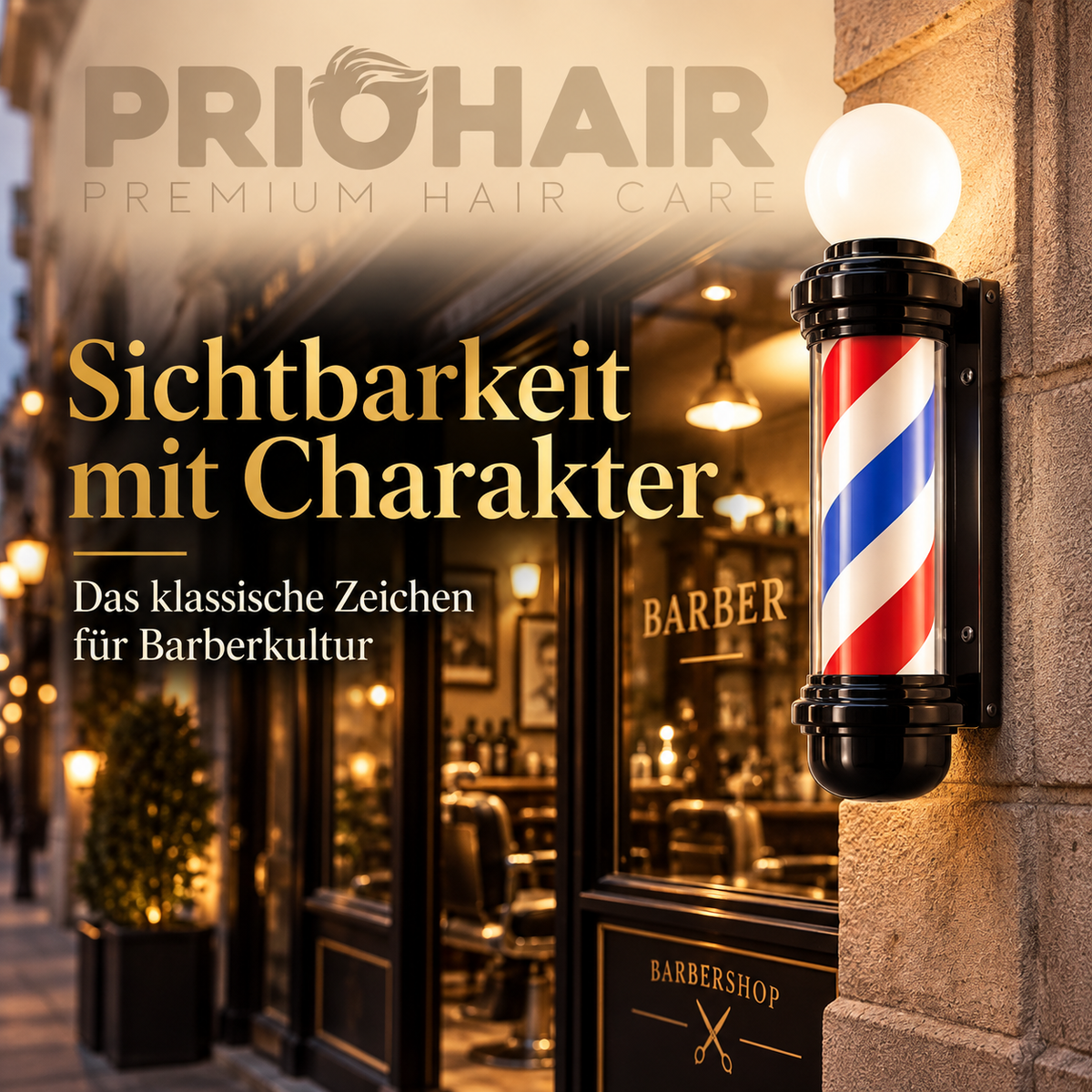 Barber LED Leuchte drehend G-1395