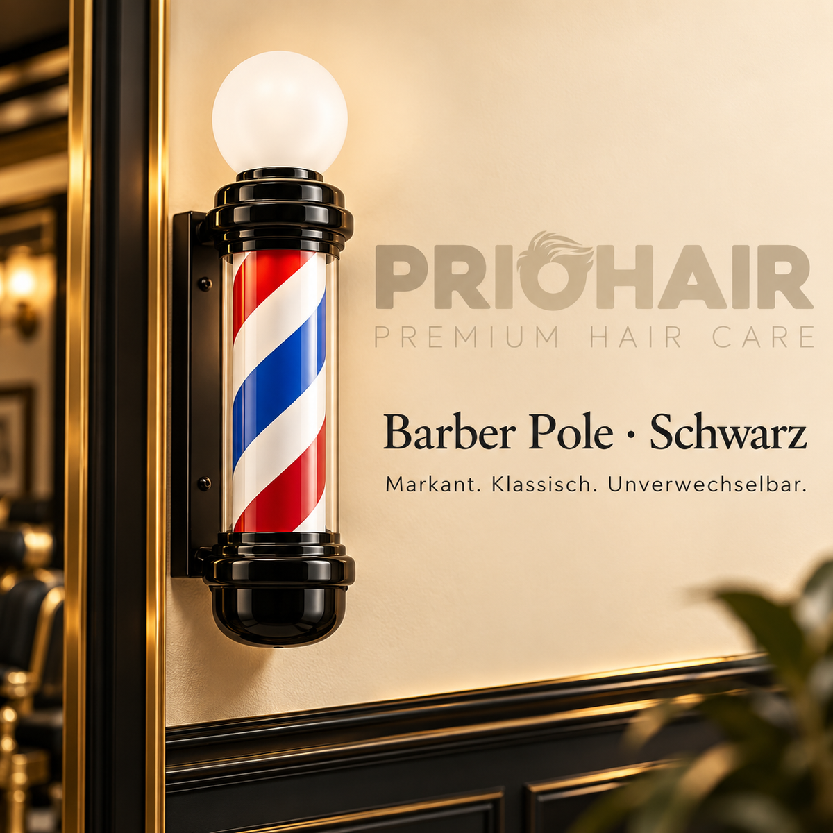 Barber LED Leuchte drehend G-1395