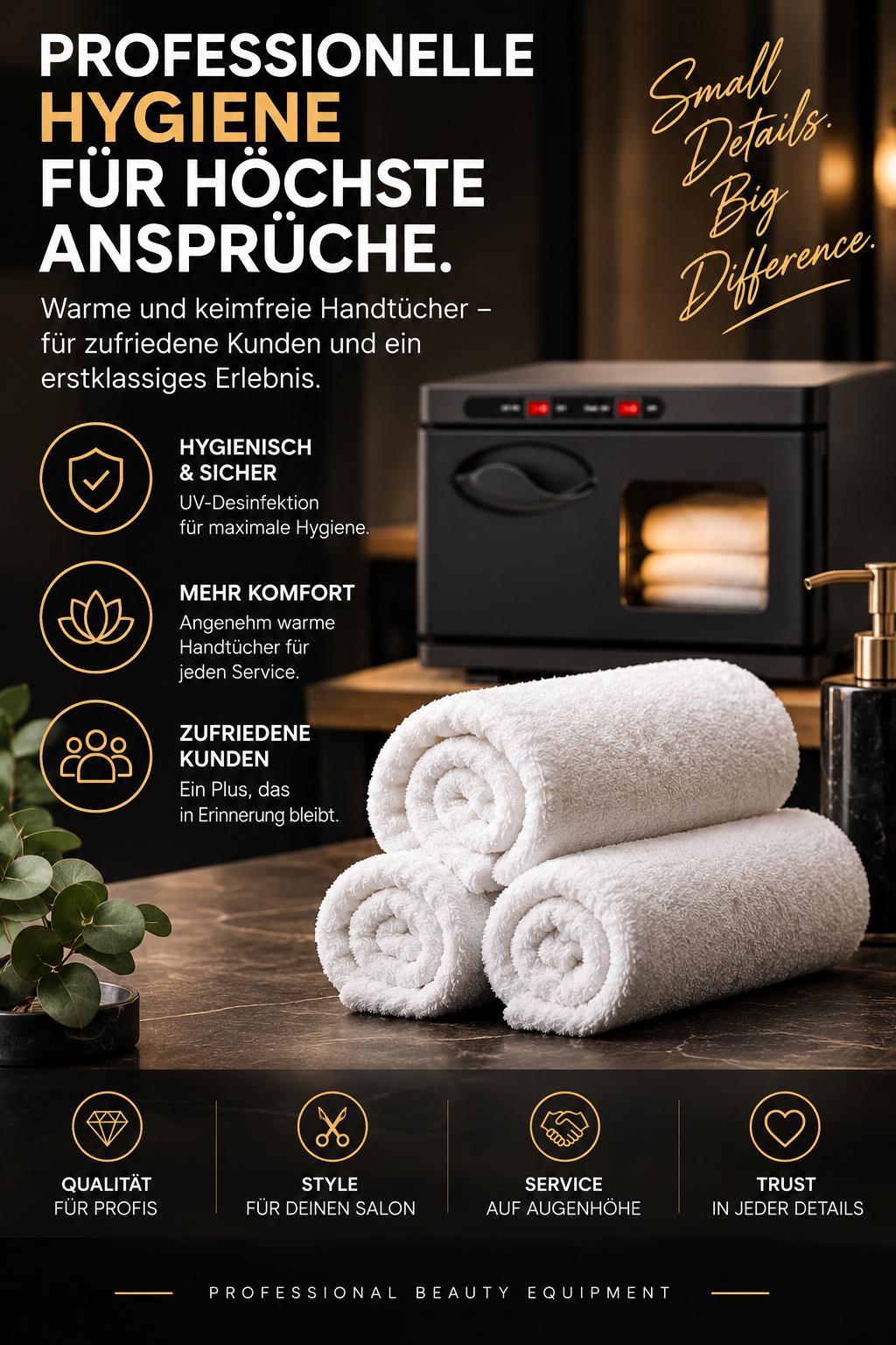 Handtuchwärmer und Sterilisator