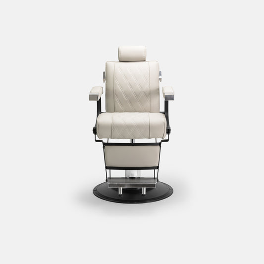 Barberstuhl Fold Silber-Grau