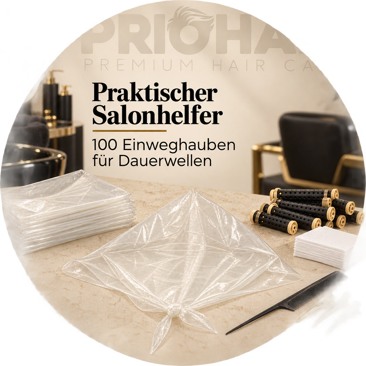 Dauerwelle Dreieck Einweghaube 100er Beutel