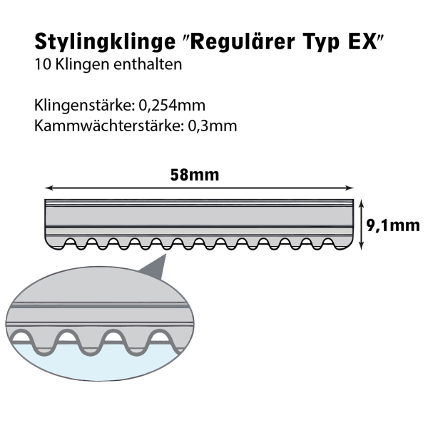 Feather Stylng Blades Klingen 10st
