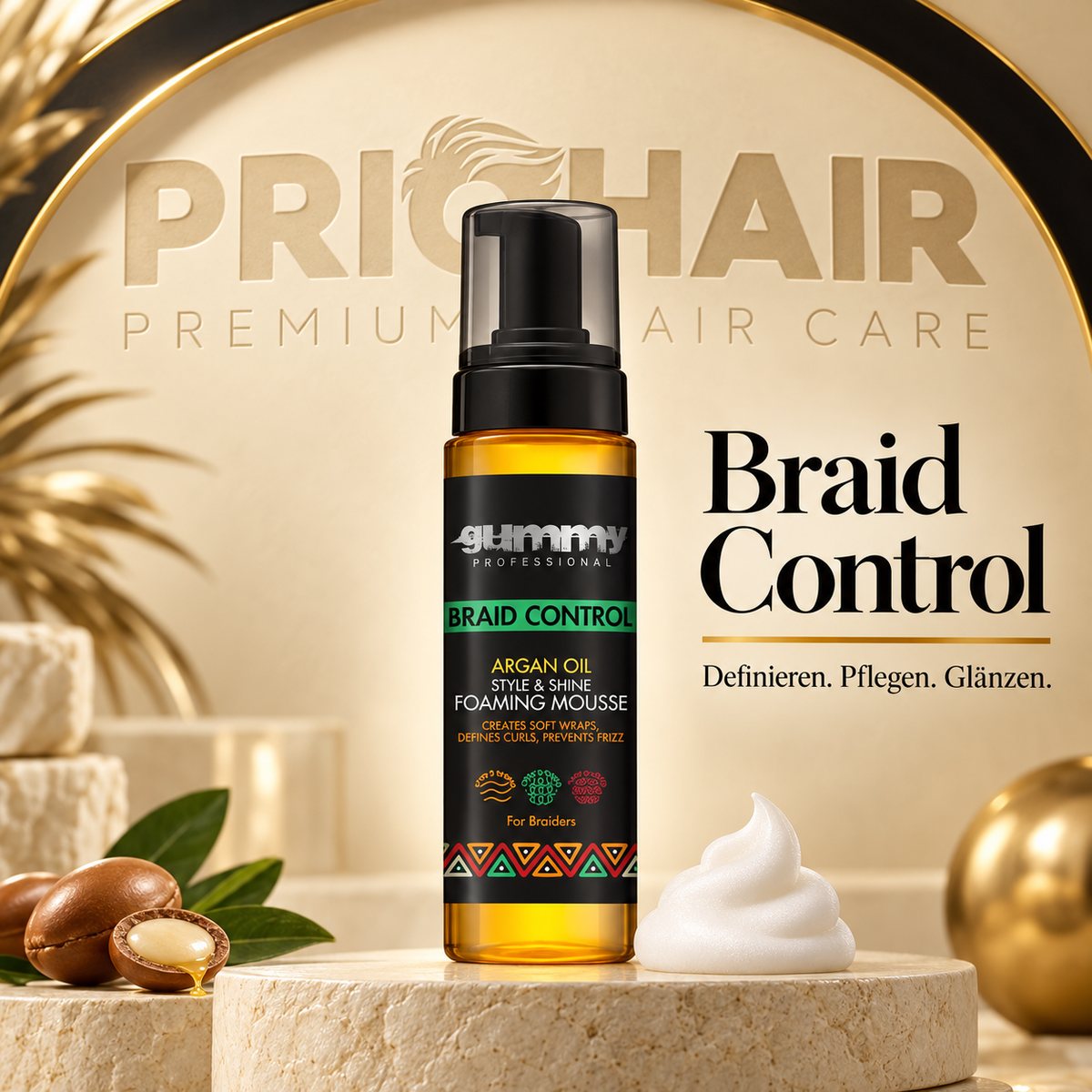 Braid Control Foaming Argan 200ml