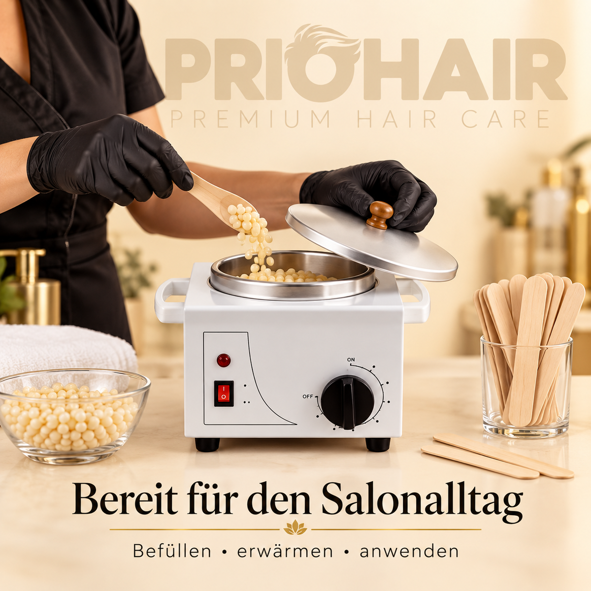 Heißwachsgerät weiß G-1450
