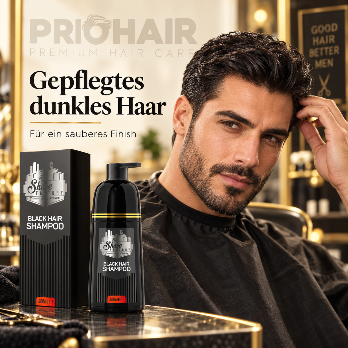 Black Hair Shampoo 400ml