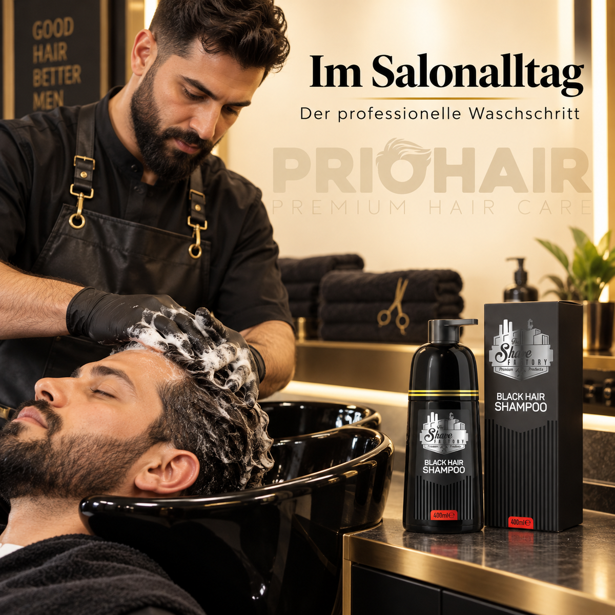 Black Hair Shampoo 400ml