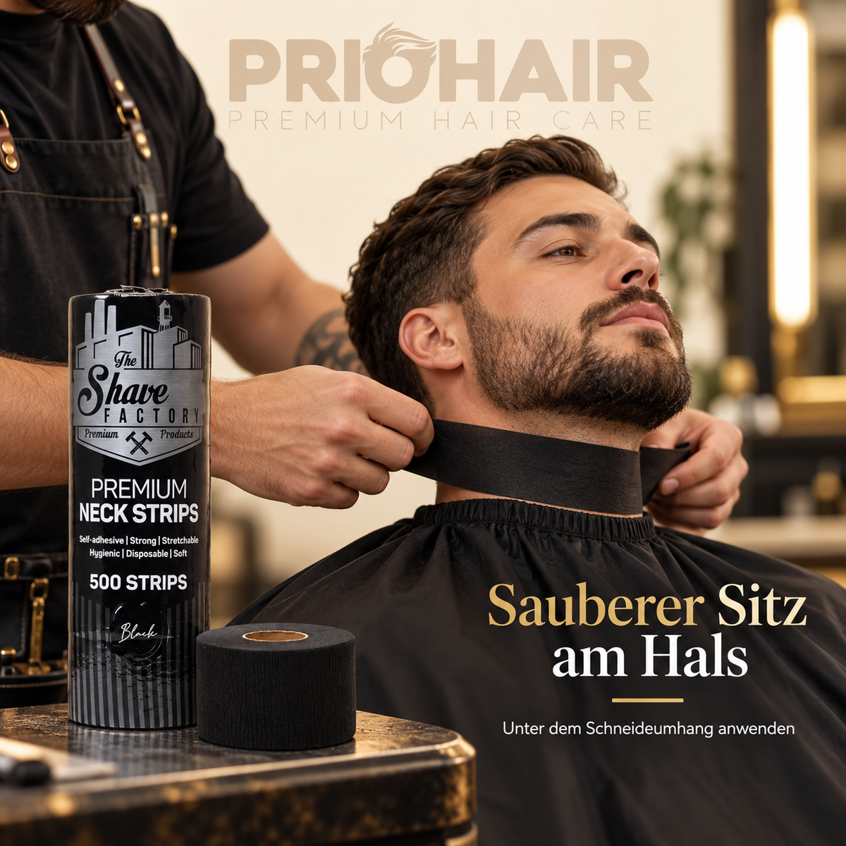 Halskrause 5x100st Schwarz