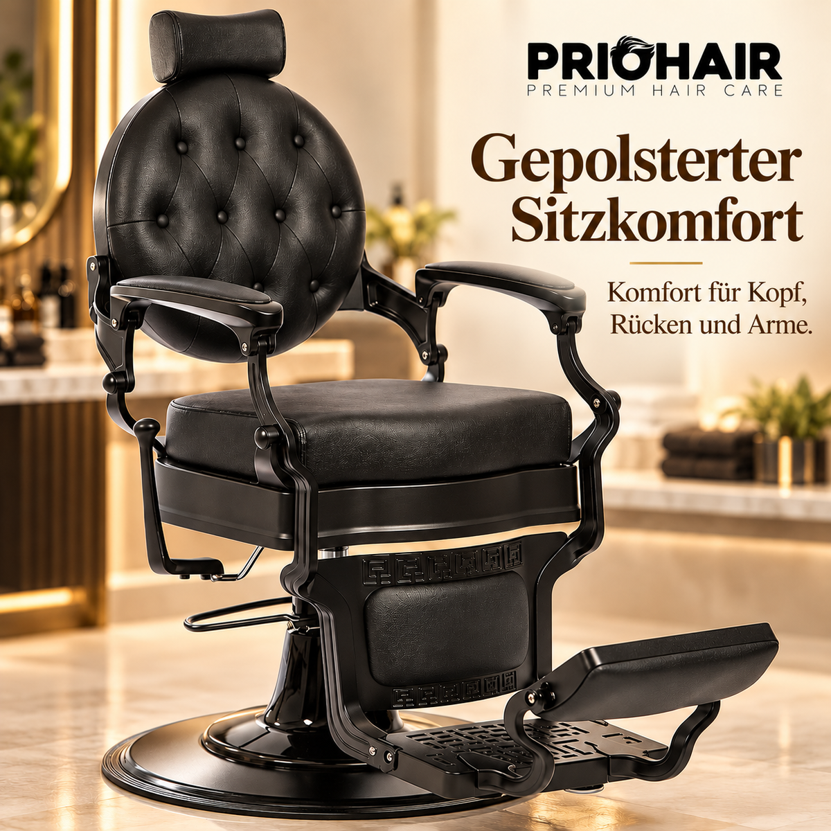 Barberstuhl  Mae Schwarz