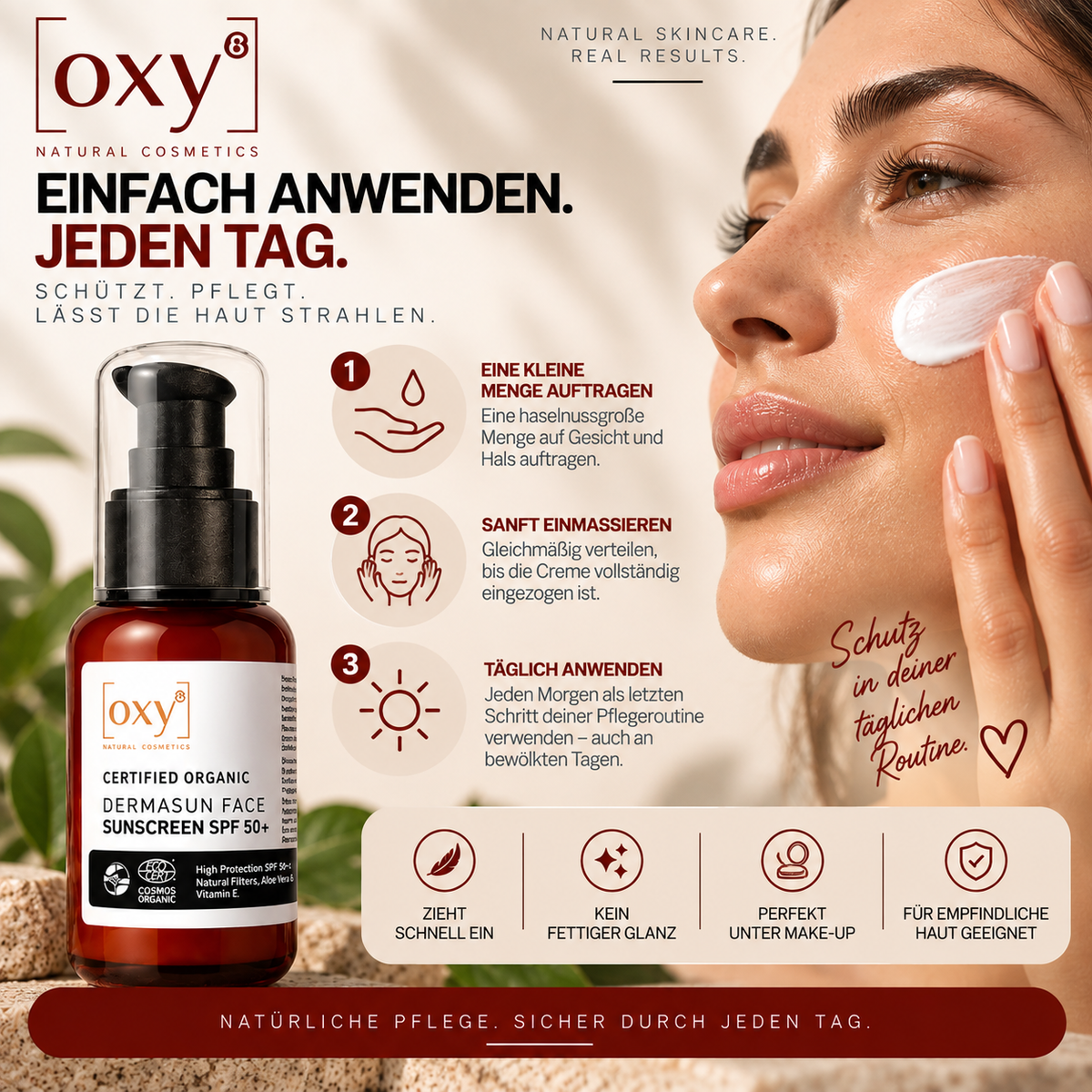 Dermasun Sonnenschutz Gesichtskreme SPF 50+ 50ml
