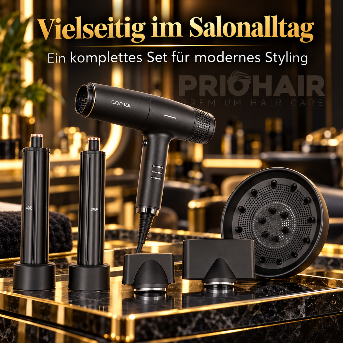 Haartrockner T Magnetic Ionic Set mit 5-Aufsätzen