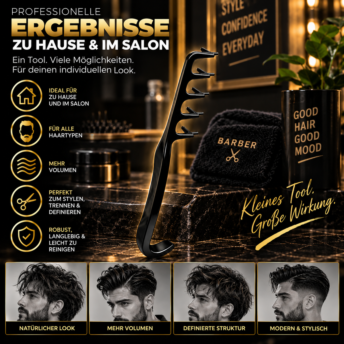 Styling Textur Kamm