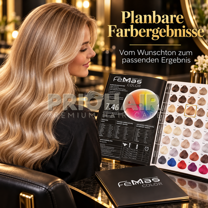 Farbkarte mit Echthaar 170 Farben