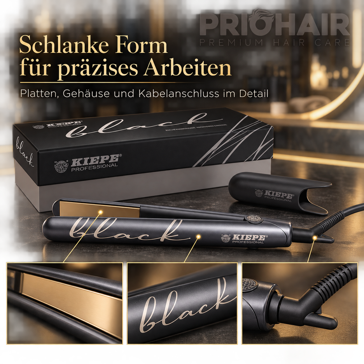 Glätteisen Schwarz 8178B
