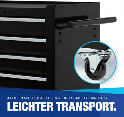 Barberwerkzeugwagen 4 Schubladen 1 Fach