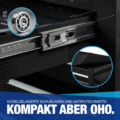 Barberwerkzeugwagen 4 Schubladen 1 Fach